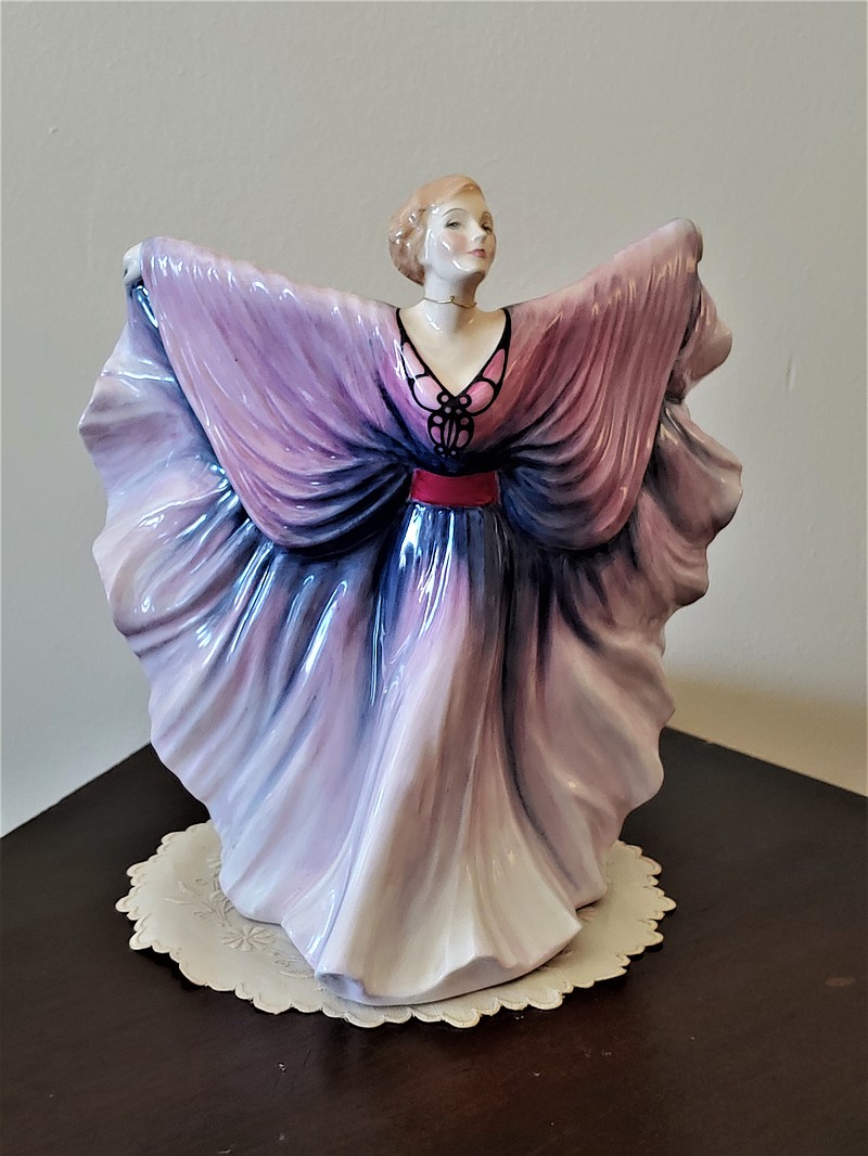 "Isadora," now on in display in Texarkana at the P.J. Ahern Home, is part of a Royal Doulton figurine collection.