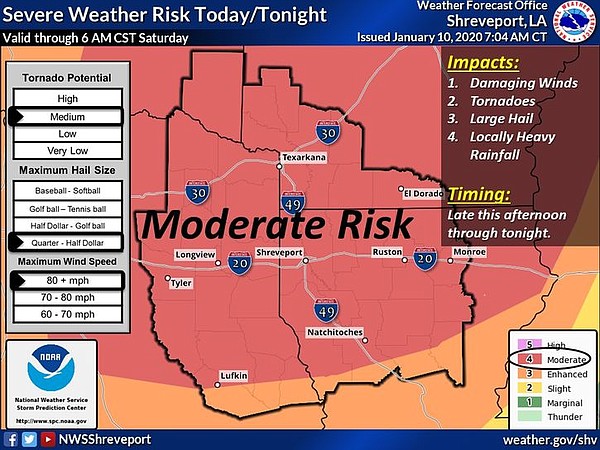Tornado watch in effect in Texarkana area | Texarkana Gazette