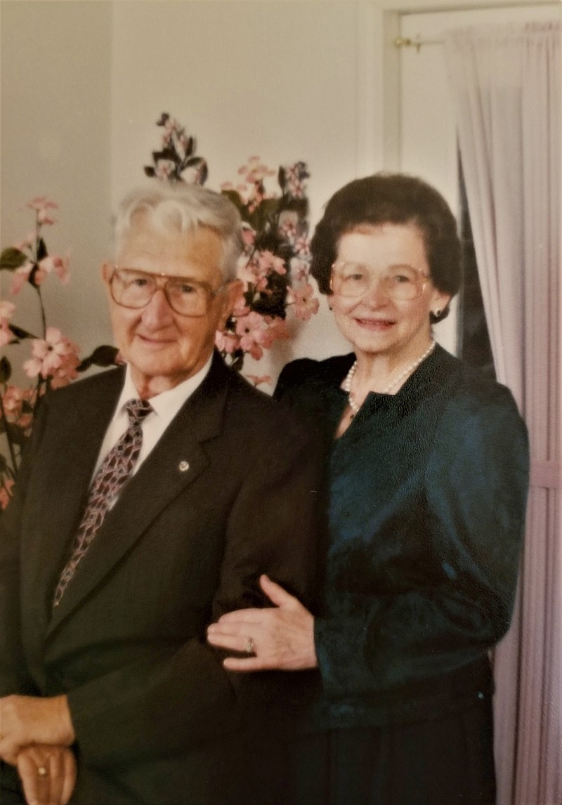 Helen Jaegers stood by her husband for decades, helping him operate a successful retail business in Meta in addition to working diligently to help him recover from a severe injury incurred in WWII.