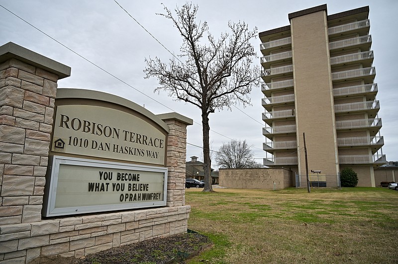 Robison Terrace Highrise at Rosehill on Monday, January 13, 2020, in Texarkana, Texas. Residents of the facility have been complaining that for the past nine months residents on the 9th floor have been living without heat. Management has provided electric heaters to the residents, who have allegedly been told to start using the ovens to warm their rooms.