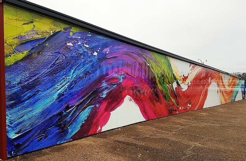 "Colors of Life," a mural by Joseph Raymond, is shown Jan. 14, 2020, in downtown Texarkana, Arkansas.