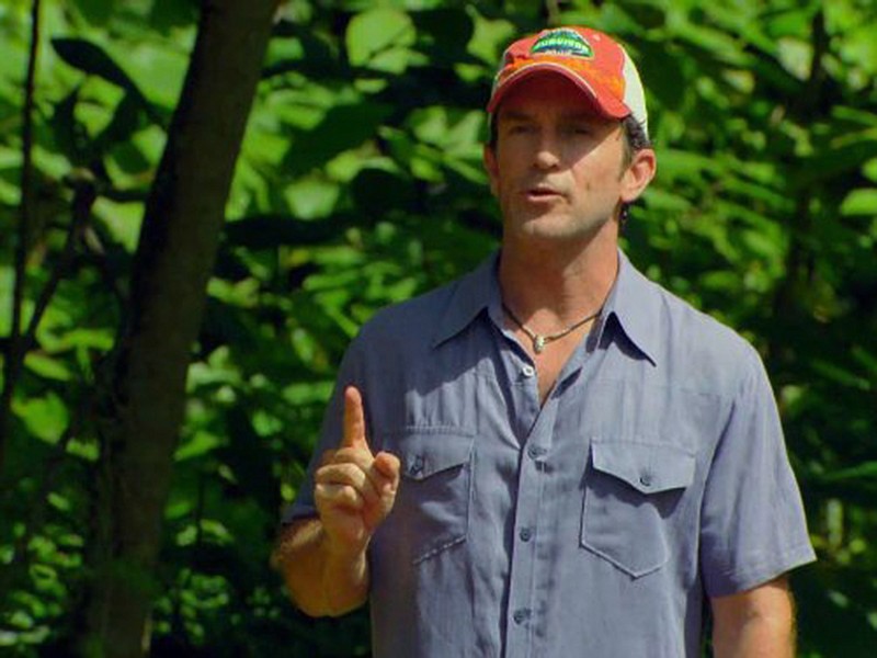 Host Jeff Probst in "Survivor." (CBS)