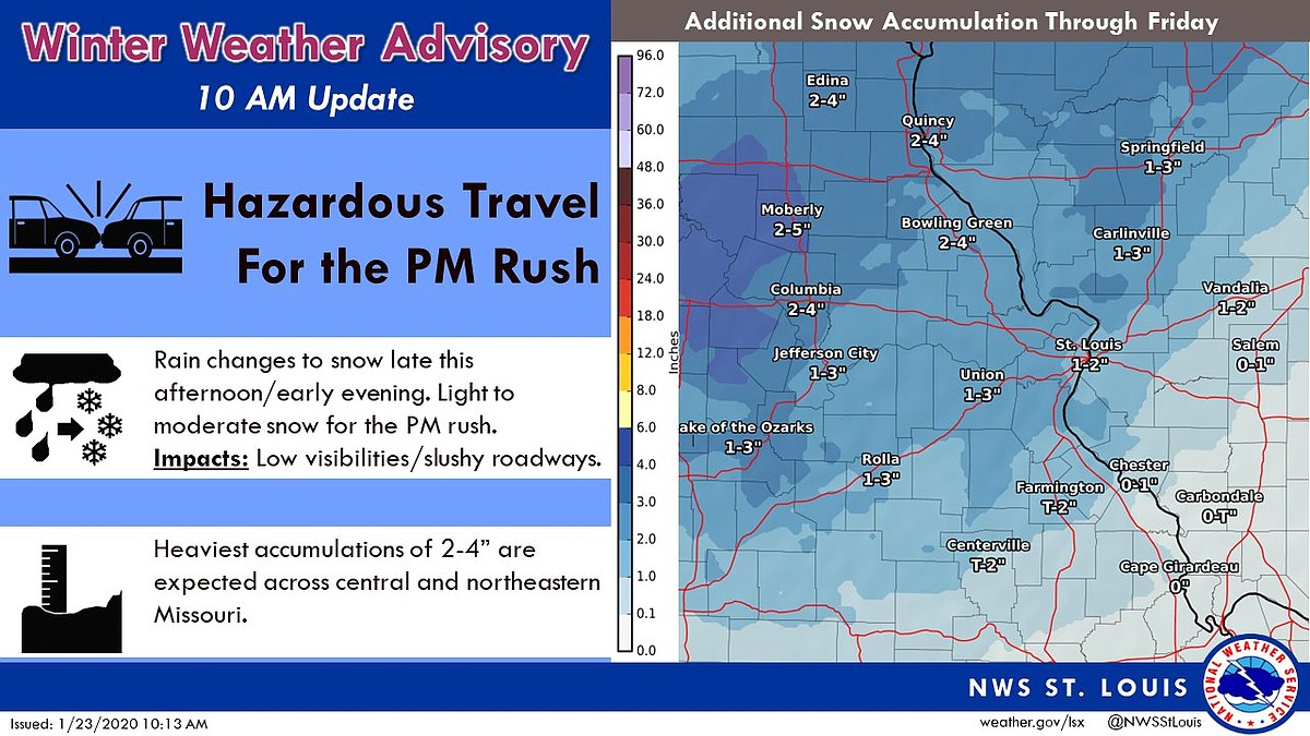 More snow expected Thursday across Mid-Missouri | Fulton Sun