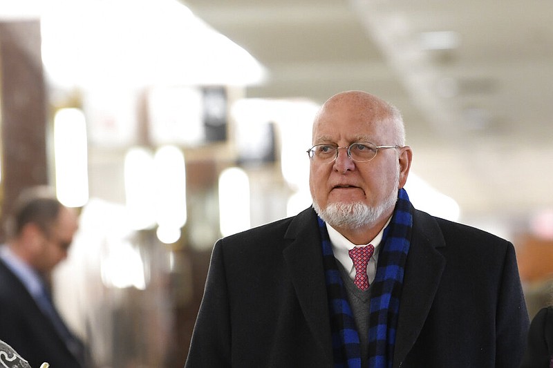 Centers for Disease Control and Prevention Director Robert Redfield arrives to brief senators during a closed all-senators briefing on the coronavirus on Capitol Hill in Washington, Friday, Jan. 24, 2020.