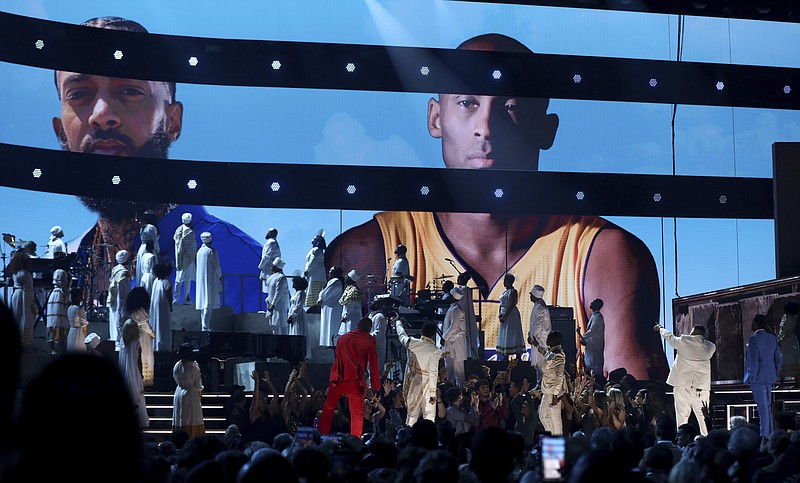 Grammy Awards honor LA icons Nipsey Hussle, Kobe Bryant