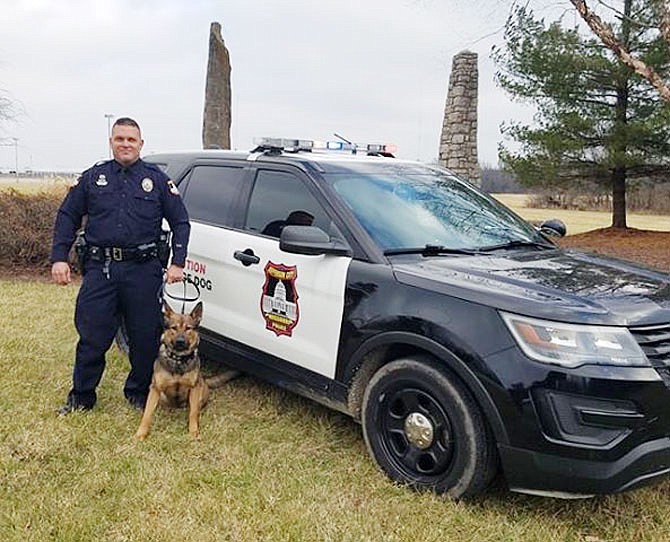 The Jefferson City Police Department said goodbye to a member and welcomed a new one to its K9 program. Drax, in the photo, replaced Buzz.