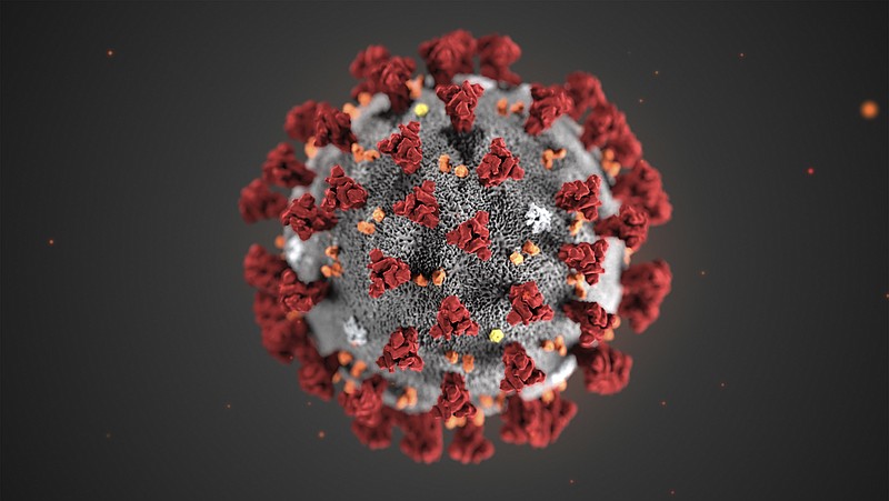 This illustration provided by the Centers for Disease Control and Prevention in January 2020 shows the 2019 Novel Coronavirus (2019-nCoV). This virus was identified as the cause of an outbreak of respiratory illness first detected in Wuhan, China. (CDC via AP)