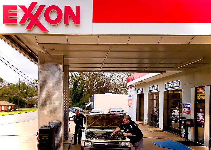 Columnist John Moore uses the last full service gas station in the town where he lives. (Photo by John Moore)
