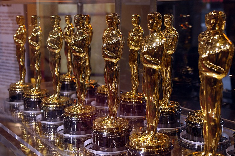 Oscar statuettes that will be presented to winners at an Academy Award presentation are displayed at "Meet the Oscars" in the Times Square Studios on February 12, 2007. (Richard B. Levine/Sipa USA/TNS)