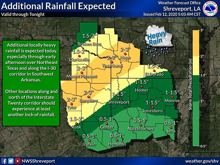 Weather Advisory | Texarkana area under flash flood warning | Texarkana ...