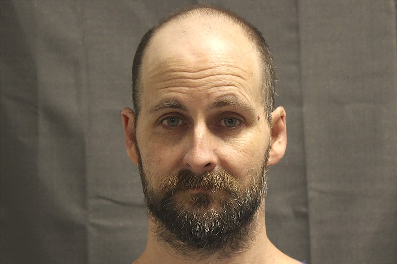 This undated photo provided by Audrain County, Mo., Sheriff's Office shows Michael Dale Eisenhauer. The mother of Eisenhauer, a physically and mentally disabled inmate who died after Ryan Wade Blair attacked him in June of 2019, for nearly 20 minutes in view of surveillance cameras in their cell has settled a lawsuit for $5 million. (Audrain County Sheriff's Office via AP)