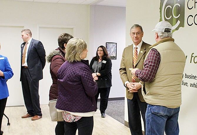 U.S. Rep. Blaine Luetkemeyer spoke with members of the community Wednesday at the Callaway Chamber of Commerce.