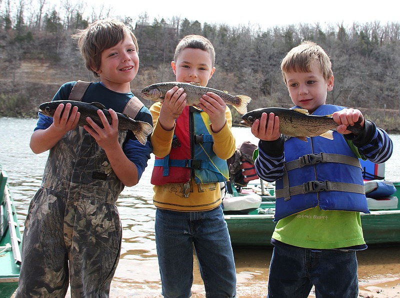 Opening day at a Missouri Trout Park is a great opportunity for children to build a love of fishing.