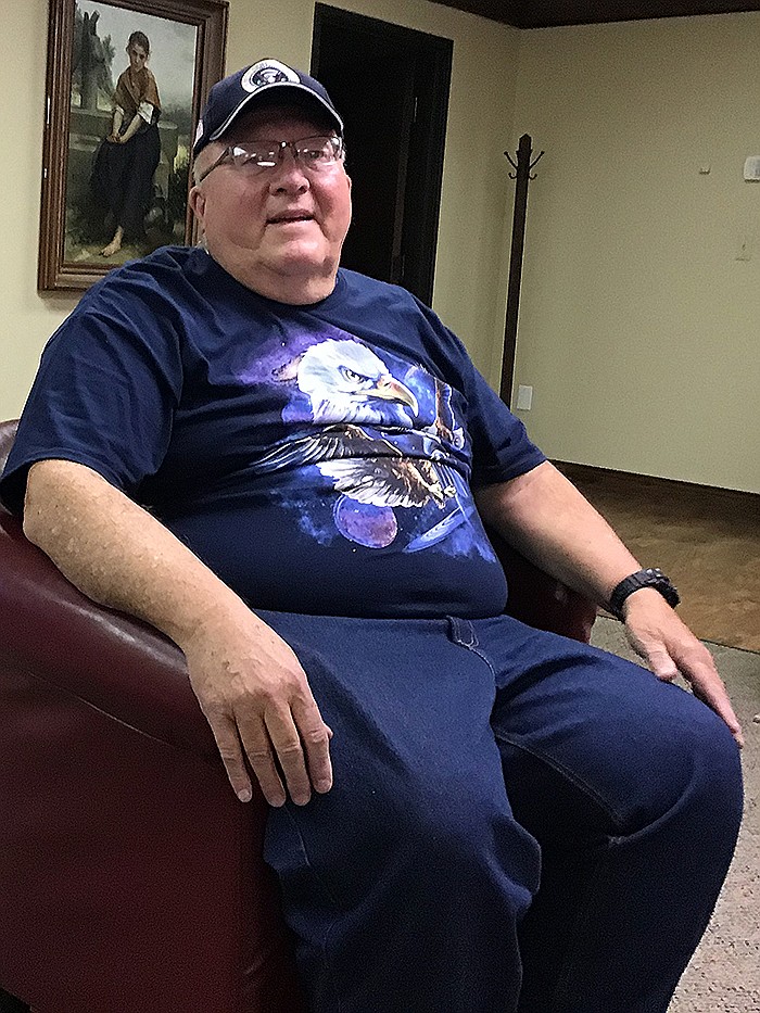 Write-in presidential candidate Dennis Andrew Ball speaks with Texarkana Gazette staff Monday, Feb. 24, 2020, at the Gazette's offices in Texarkana, Arkansas. Representing the American Party of America, Ball is running a shoestring campaign on a family-first platform.