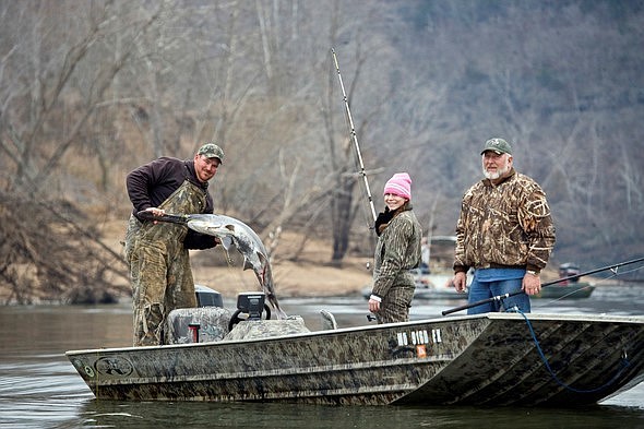 Missouri's major paddlefish snagging waters include the Lake of the Ozarks, Truman Lake and Table Rock Lake.