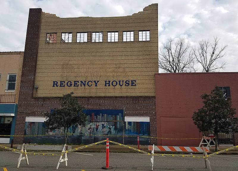 The former Regency House building is shown Tuesday, Feb. 25, 2020 at 110 E. Broad St. in Texarkana, Arkansas. City officials say the building's demolition could begin by May.