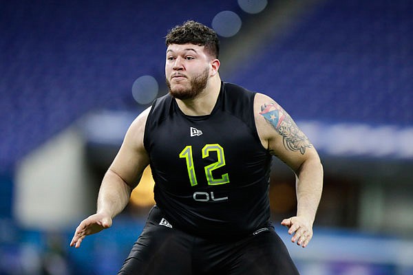 Louisville lineman Mekhi Becton shows off athleticism at NFL combine