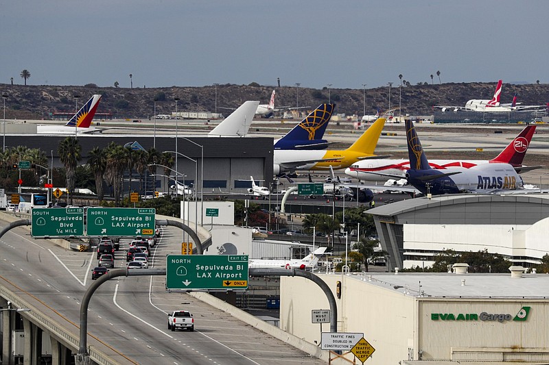 A view of Freeway 105 leading to Los Angeles Airport on November 30, 2019, Los Angeles. (Irfan Khan / Los Angeles Times/TNS)