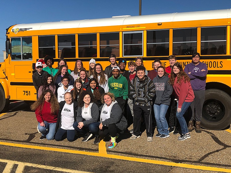 Students from Texarkana and the region pose for a photograph before their trip to a Rotary leadership camp in Athens, Texas. (Submitted photo)
