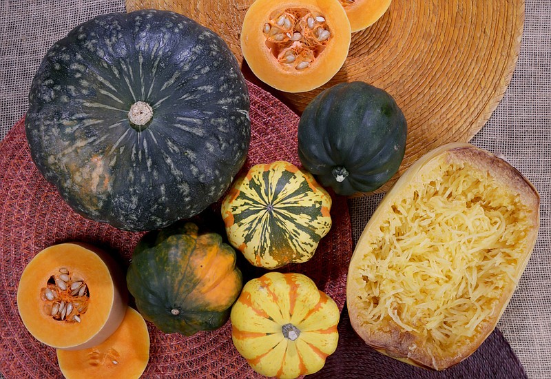 A variety of winter squash. (Hillary Levin/St. Louis Post-Dispatch/TNS) 