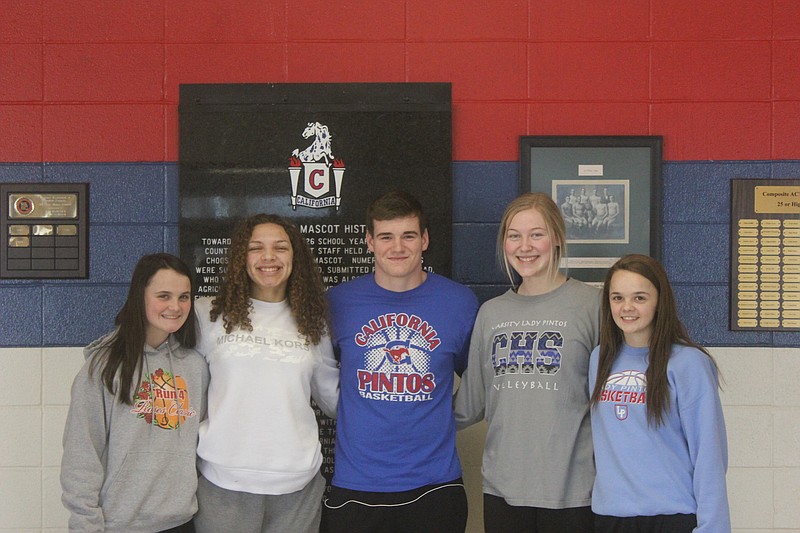 <p>Multiple Pintos on the boys and girls basketball teams earned All-Conference honors. Trevor Myers was named to the Tri-County Conference boys basketball All-Conference second team. Tristan Porter was named to the Tri-County Conference girls basketball All-Conference first team, and Paige Lamm was named to the Tri-County Conference girls basketball All-Conference second team. Porter and Lamm were both named to the Class 3 District 9 All-District team. KaLynn Irey and Trishelle Porter were both named as Tri-County Conference girls basketball All-Conference honorable mentions. Both teams saw their seasons ended by losses to Southern Boone in the Class 3 District 9 tournament; the girls team ended the season with a 21-6 record, while the boys team finished at 9-16.</p>