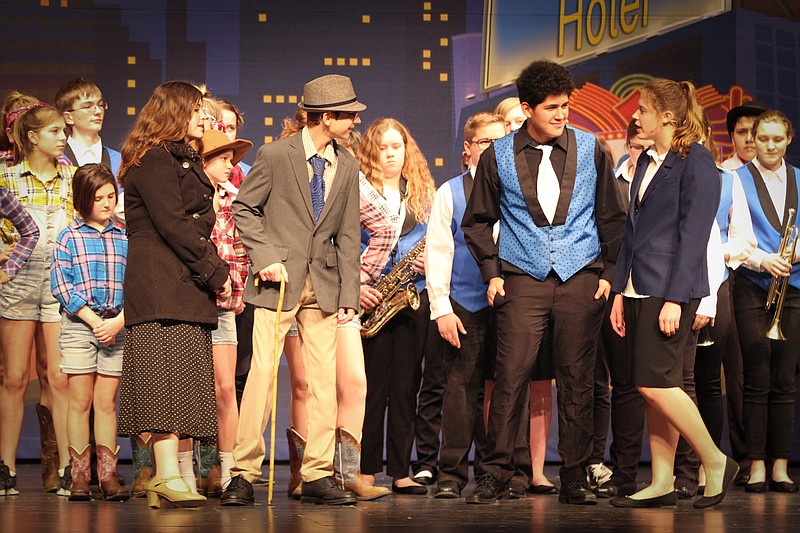 <p>Submitted</p><p>During the weekend, California Middle School presented the popular Broadway musical comedy “Guys and Dolls Jr.” CMS students brought to life the 1950s era of gambling and falling in love under the direction of Erika DeMoss.</p>