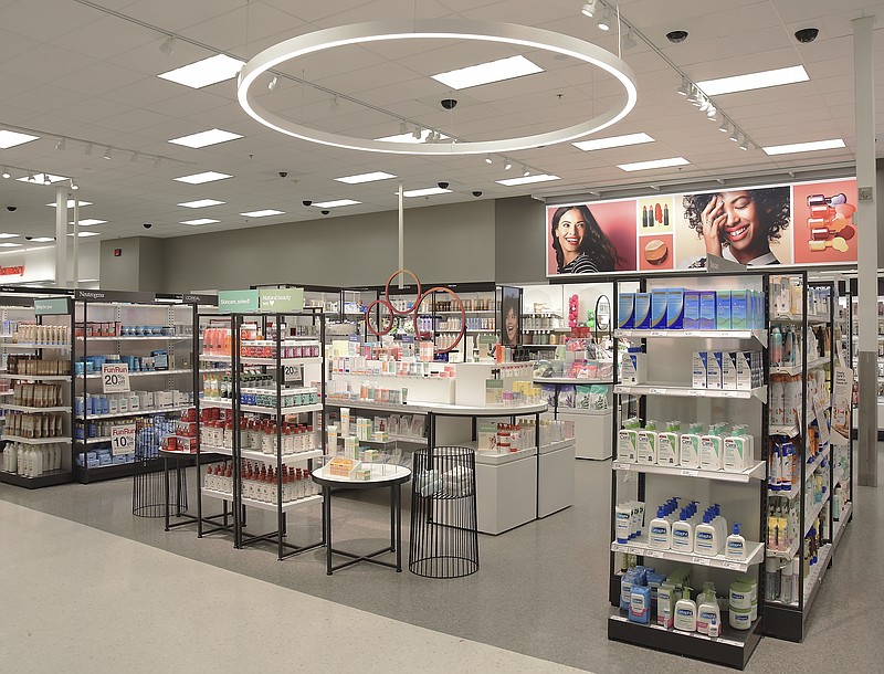 Julie Smith/News TribuneTarget has been undergoing remodeling since early January and one of the features is a re-done beauty products area that features new shelving and brighter lighting.