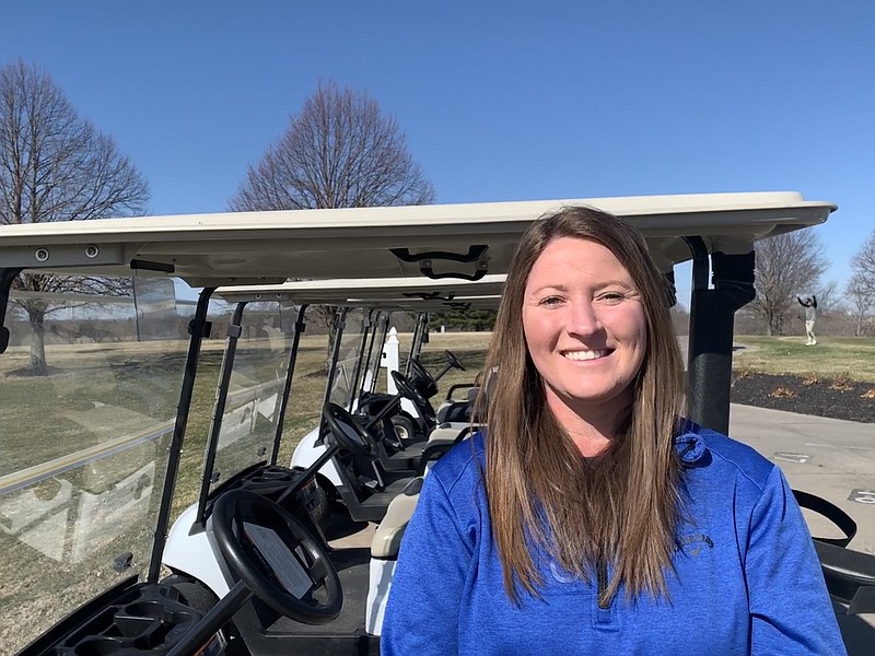 <p>Emily Cole/News Tribune</p><p>Stephanie Bruemmer started working at Oak Hills Golf Center at age 16 as a clubhouse attendant. Now, as clubhouse manager, she oversees the clubhouse, pro shop and maintenance of the course.</p>