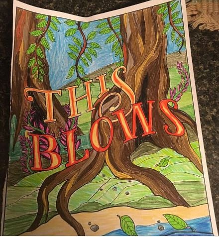 Some residents are using their downtown at home by indulging in a little dark humor with adult coloring  books. (Submitted photo)