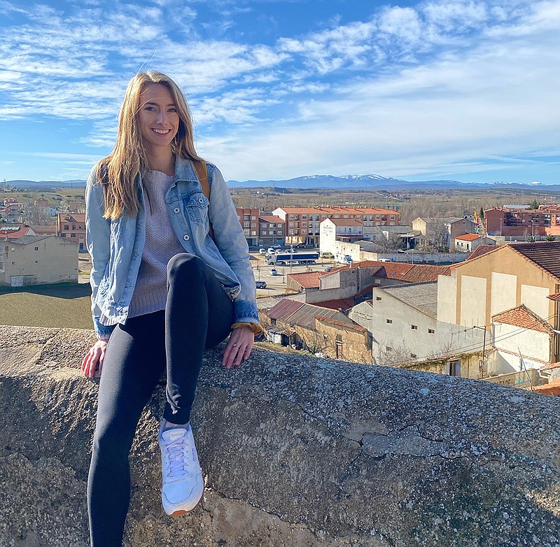 Halah Nelson poses for a photo in Spain, where she was studying abroad as the COVID-19 pandemic hit. (Submitted photo)


