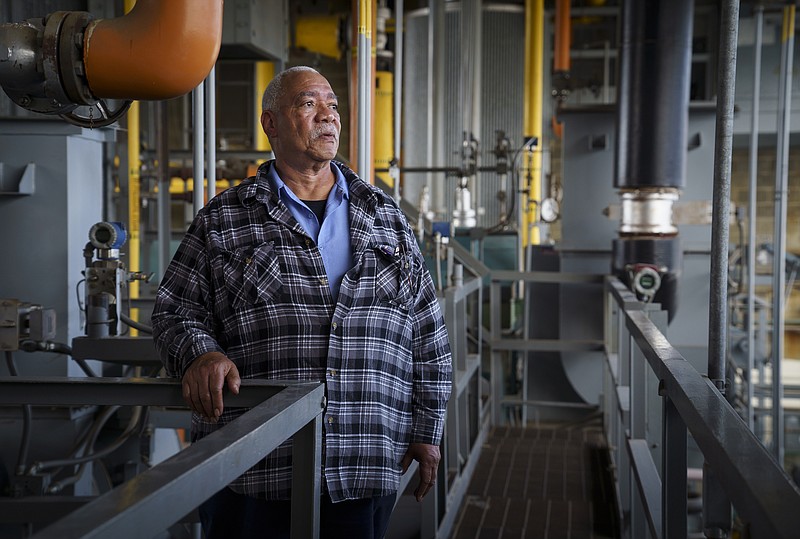 Michael Ruff, a boiler operator who recently marked 50 years as an employee at Lincoln University, the country's first HBCU, is photographed on Feb. 19, 2020. (Jessica Griffin/The Philadelphia Inquirer/TNS) 