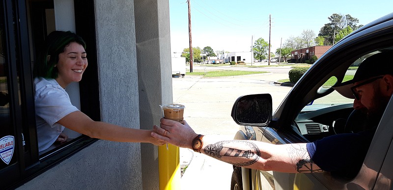 At Brewsters on the Boulevard on Texas Boulevard  they try to keep up community ties even if it means just keeping the drive-thru window open.