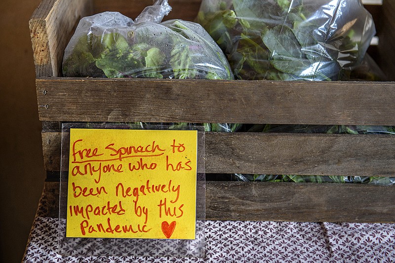  Responding to COVID-19, farmers offer free produce to customers affected by the pandemic. 