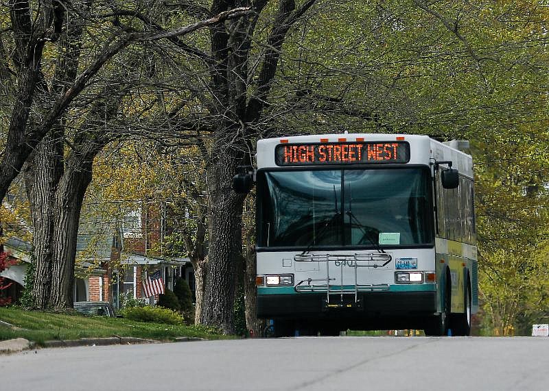 A JeffTran bus makes its way Tuesday down Boonville Road. JeffTran is among a few transit groups that will receive relief funds to cover the additional costs of running buses and the revenue they've lost during the coronavirus outbreak.