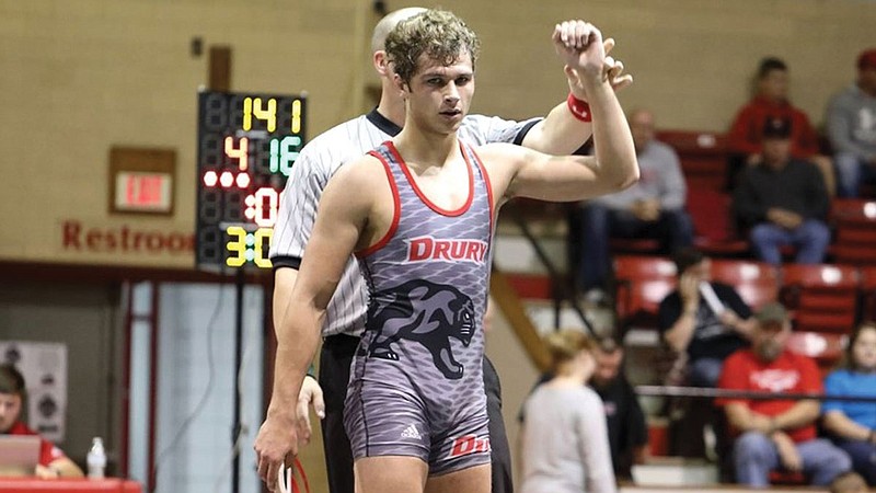 Drury's Peter Kuster, a former Jefferson City Jay, was set to wrestle at the NCAA Division II national championships in Sioux Falls, S.D. before it was canceled because of the coronavirus.