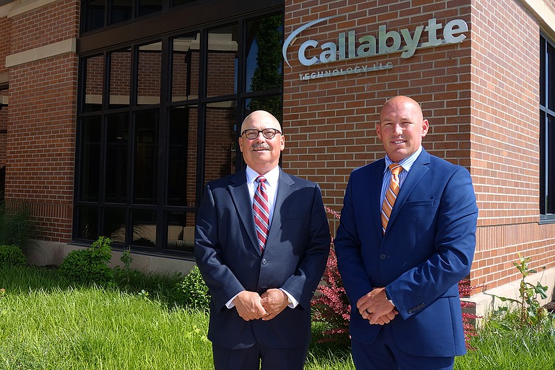 Thomas Howard, left, CEO/GM of Callaway Electric Cooperative, and Assistant Manager Clint Smith see Callabyte as providing a necessary service to rural Callawegians. However, some CEC customers still have questions.