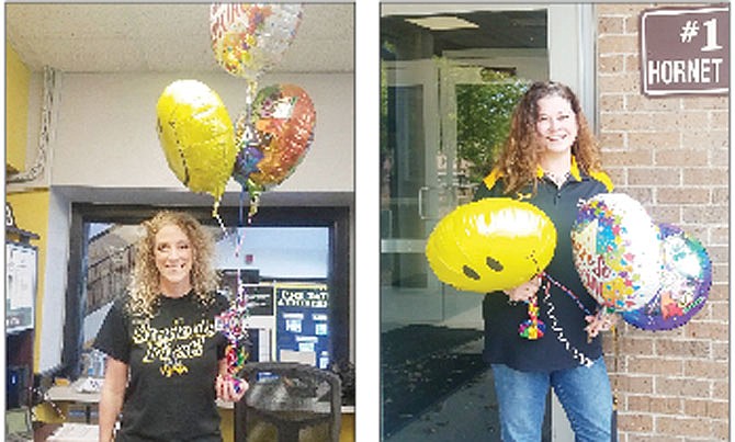 LEFT: Fulton Middle School Principal Beth Houf was named Middle School Principal of the Year by her peers in the Northeast Missouri Association of Secondary School Principals. RIGHT: Fulton High School Principal Kati Boland was named Emerging Principal of the Year by her peers in the Northeast Missouri Association of Secondary School Principals.