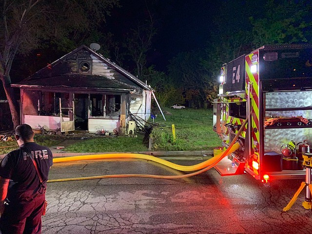 The Jefferson City Fire Department was dispatched Monday night, May 11, 2020, to fight a fire that damaged a house in the 200 block of Dunford Street.