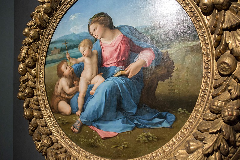 Raphael's "Alba Madonna" is back in Italy for the first time since the 17th century. Photographed at the Scuderie del Quirinale in Rome on June 1, 2020. MUST CREDIT: Photo for The Washington Post by Ginevra Sammartino