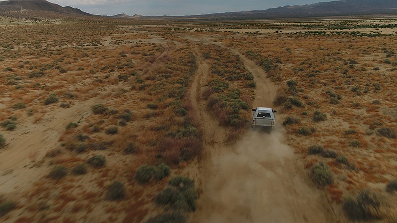 The new Ford Bronco prototype is tested off-road in the Mojave Desert's Johnson Valley. (Ford/TNS)