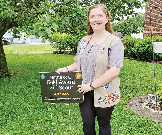 Logan Huckstep, of Holts Summit, recently won a Girl Scout Gold Award for her work founding a celiac support group for youths. The Gold Award is the highest honor a Girl Scout can earn.