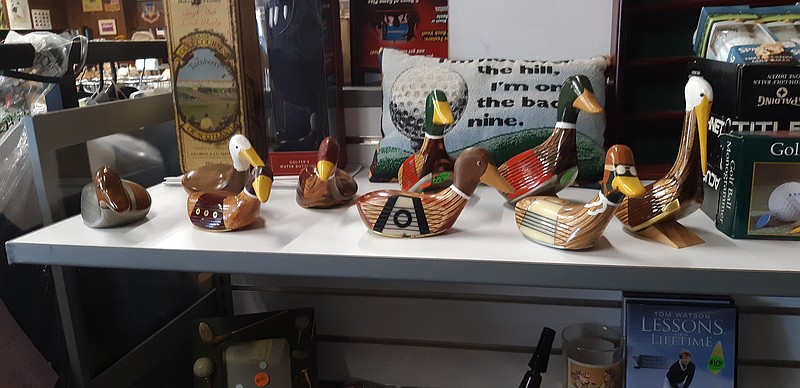 Those ducks are made from old golf club heads and the eye and hand of an artist. Ken Ravell has been honing his craft for a few years and local fans of art oddities are seeing them here and there.
