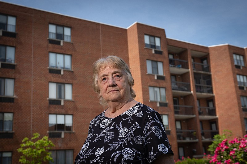 Anna Marie Bresnan, 85, an independent living resident who survived COVID-19 despite having lung disease, poses for a portrait on June 4, 2020 in Philadelphia, Pa.  (Jessica Griffin/The Philadelphia Inquirer/TNS) 