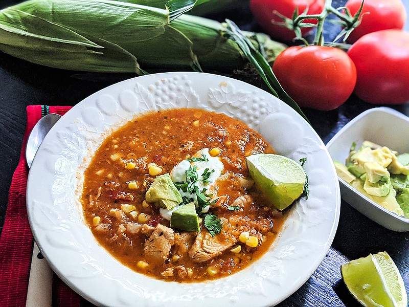 Tomato corn chowder offer the taste of summer and is super easy to throw together. (Gretchen McKay/Pittsburgh Post-Gazette/TNS) 