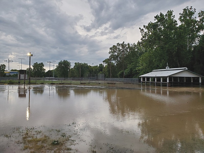 Heavy rains from strong storms that moved through Jefferson City in mid July led to flash flooding on Wears Creek, including the Washington Park and Vivion Field area.