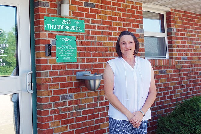 Nicky Kemp, superintendent of North Callaway R-1, smiles in the sunshine. The district released its re-entry plan Wednesday evening.