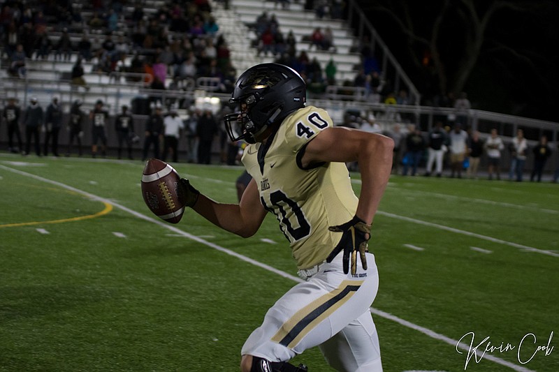 Pleasant Grove's Landon Jackson returns the ball during a game last season. Jackson has been named the Defensive MVP on the 13th annual East Texas Dream Team for the second season in a row. (Submitted photo)
