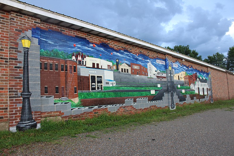 <p>Democrat photo/Austin Hornbostel</p><p>California Progress, Inc.’s latest mural project, which honors industries in California, was completed last week. Next up on the list is a mural on the side of the old CenturyLink building honoring the history of Latham Sanitorium.</p>