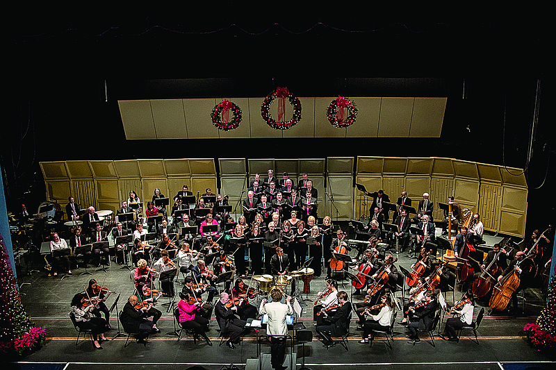 The Texarkana Symphony Orchestra performs its annual Christmas concert at the Perot Theatre. 