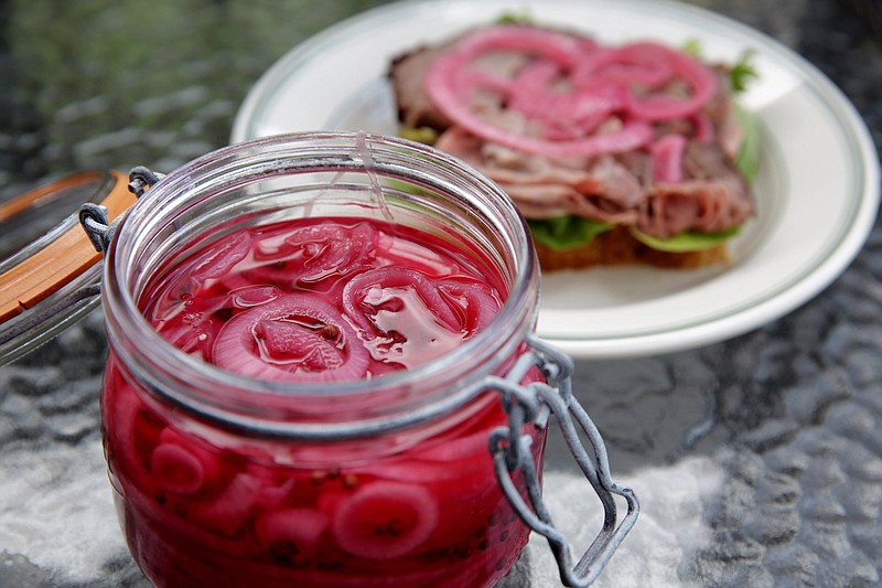 Quick Red Onion Pickles. (Hillary Levin/St. Louis Post-Dispatch/TNS)
